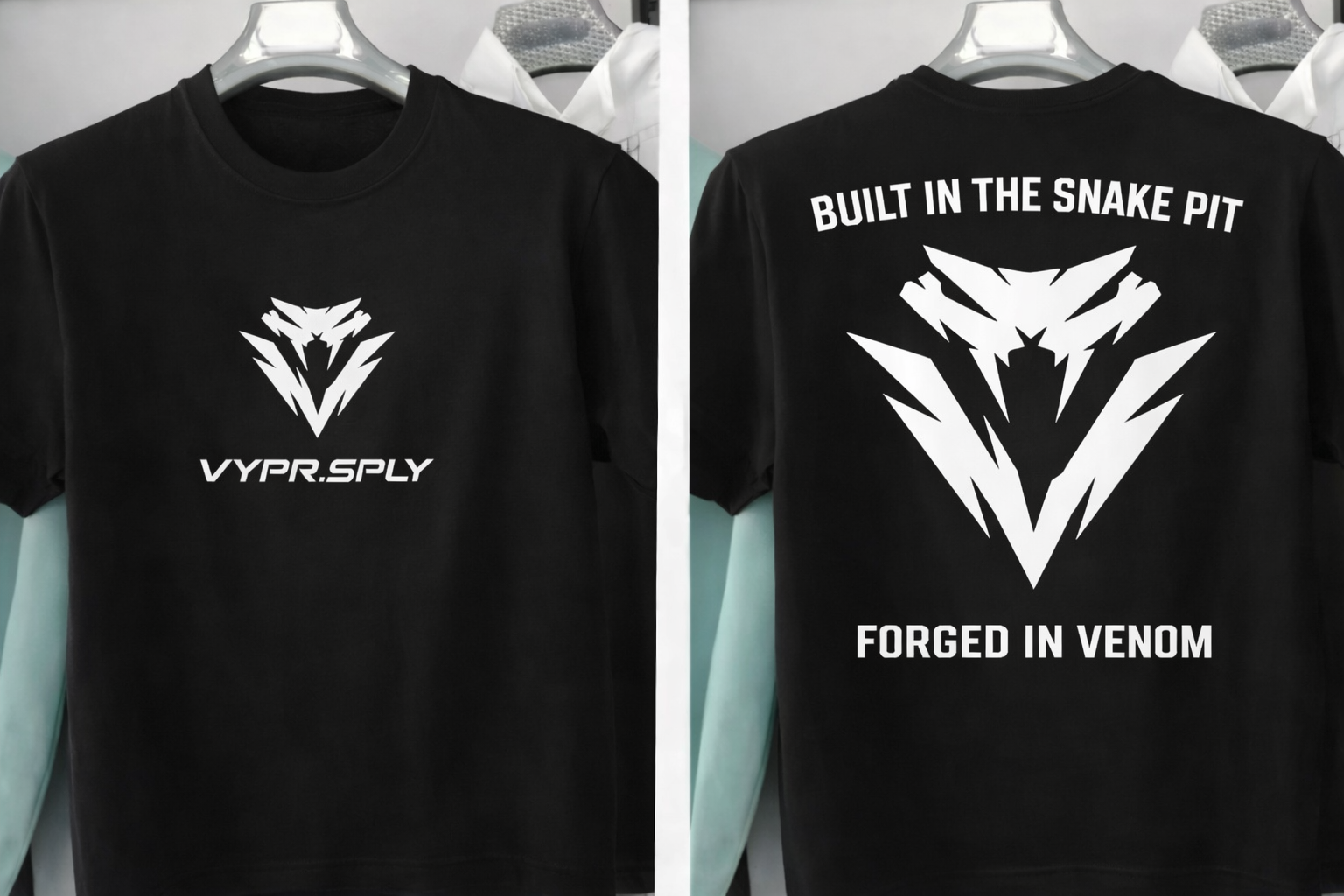 "Built In The Snake Pit, Forged In Venom" Drop Shoulder Gym Tee