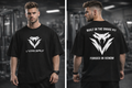 "Built In The Snake Pit, Forged In Venom" Drop Shoulder Gym Tee