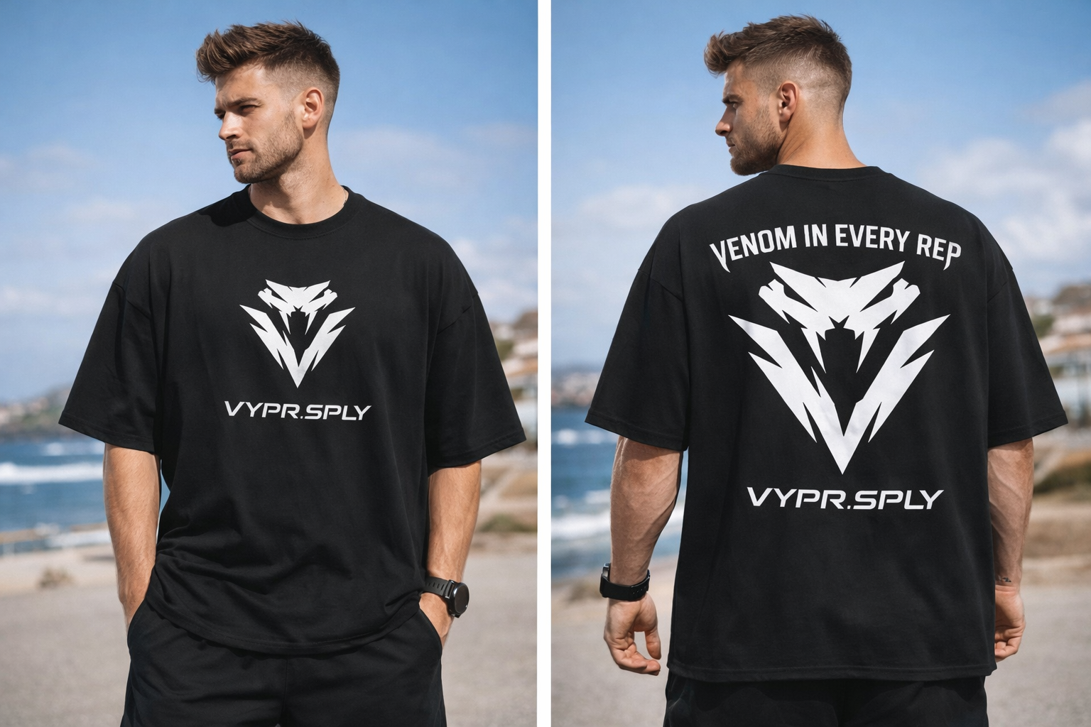 250 grams heavy weighted drop shoulder gym Tee.